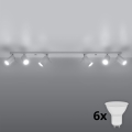 Brilagi -  LED spotlampe ASMUS 6xGU10/7W/230V hvid
