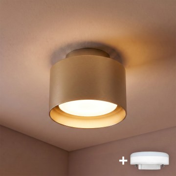 BRILAGI - LED spotlampe BACKLIT 1xGX53/15W/230V + LED/3W pr. 10 cm guld