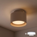 BRILAGI - LED-spotlampe BACKLIT 1xGX53/15W/230V + LED/3W Ø 10 cm beige