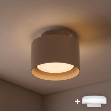 BRILAGI - LED-spotlampe BACKLIT 1xGX53/15W/230V + LED/3W Ø 10 cm beige
