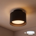 BRILAGI - LED-spotlampe BACKLIT 1xGX53/15W/230V + LED/3W Ø 10 cm sort