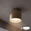 BRILAGI - LED spotlampe BACKLIT 1xGX53/15W/230V + LED/3W Ø 8 cm guld