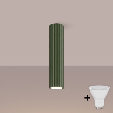 Brilagi - LED spotlampe CRESTO 1xGU10/10W/230V 30 cm grøn