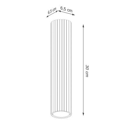 Brilagi - LED spotlampe CRESTO 1xGU10/10W/230V 30 cm grøn