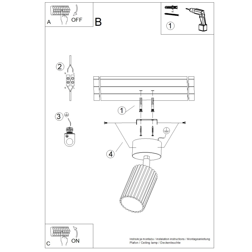 Brilagi - LED-spotlampe CRESTO 1xGU10/10W/230V turkis