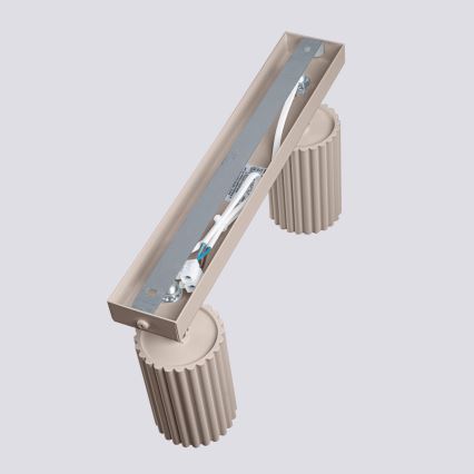 Brilagi - LED-spotlampe CRESTO 2xGU10/10W/230V taupe