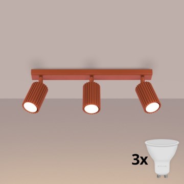 BRILAGI - LED-spotlampe CRESTO 3xGU10/10W/230V orange