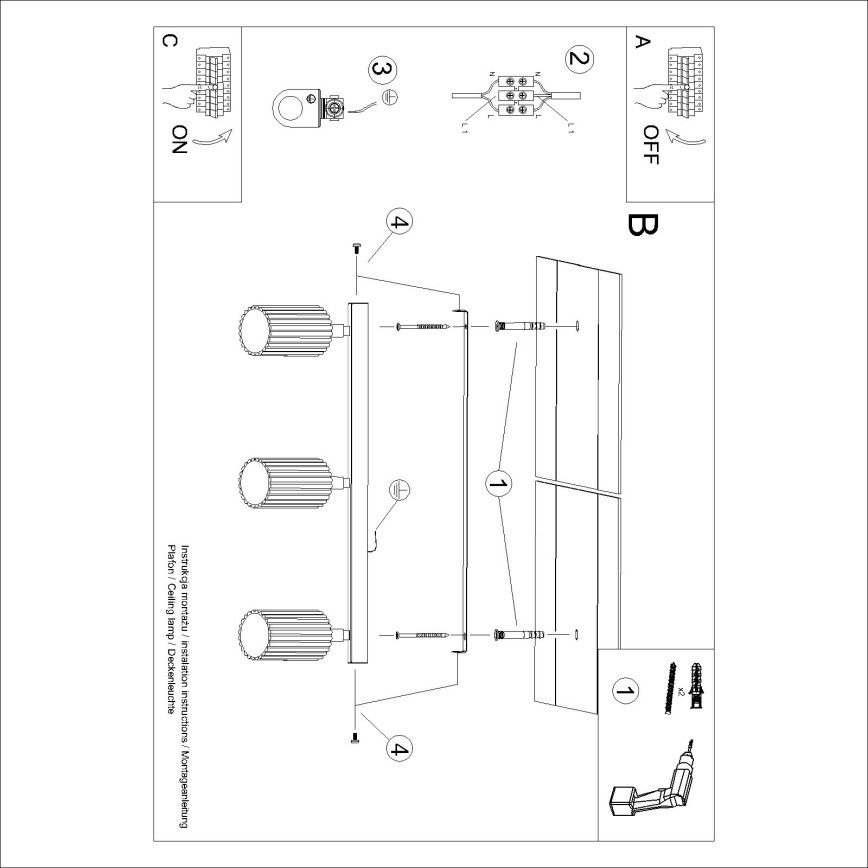 BRILAGI - LED-spotlampe CRESTO 3xGU10/10W/230V orange