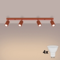 BRILAGI - LED spotlampe CRESTO 4xGU10/10W/230V orange