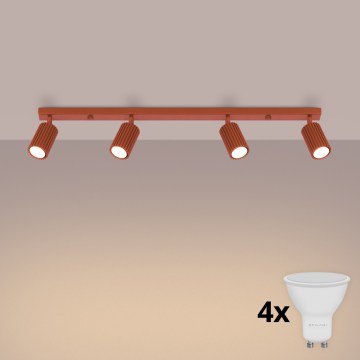 BRILAGI - LED spotlampe CRESTO 4xGU10/10W/230V orange