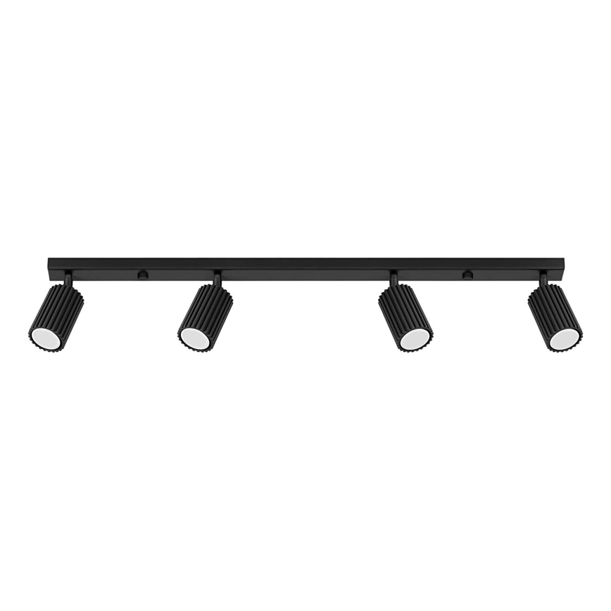 Brilagi - LED-spotlampe CRESTO 4xGU10/10W/230V sort