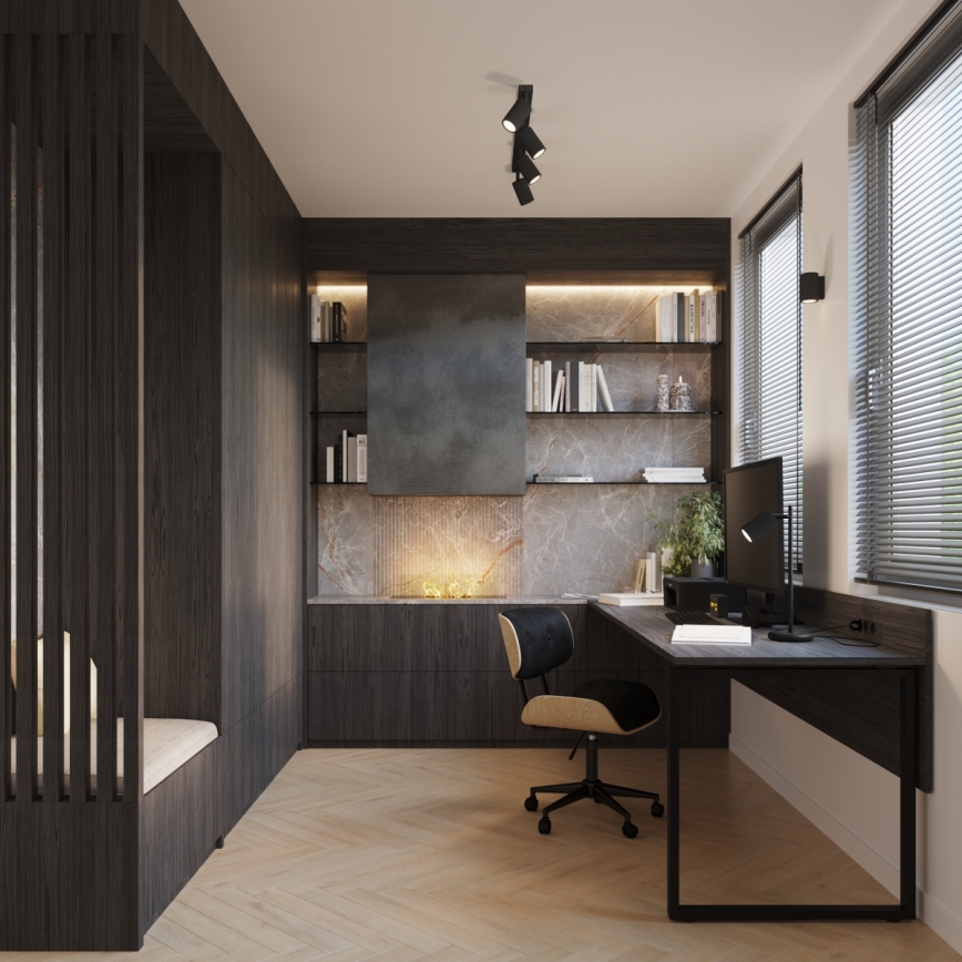 Brilagi - LED-spotlampe CRESTO 4xGU10/10W/230V sort