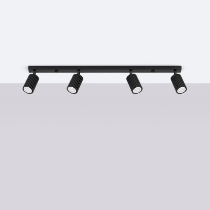 Brilagi - LED-spotlampe CRESTO 4xGU10/10W/230V sort