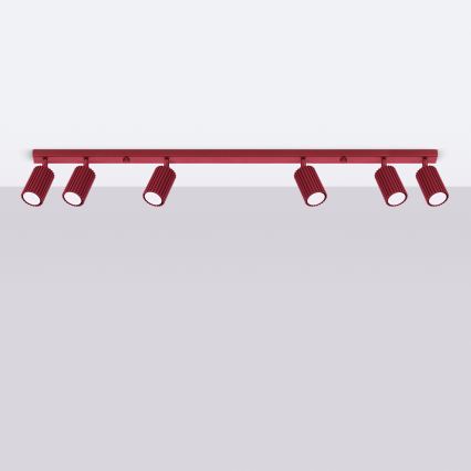 Brilagi - LED-spotlampe CRESTO 6xGU10/10W/230V bordeaux