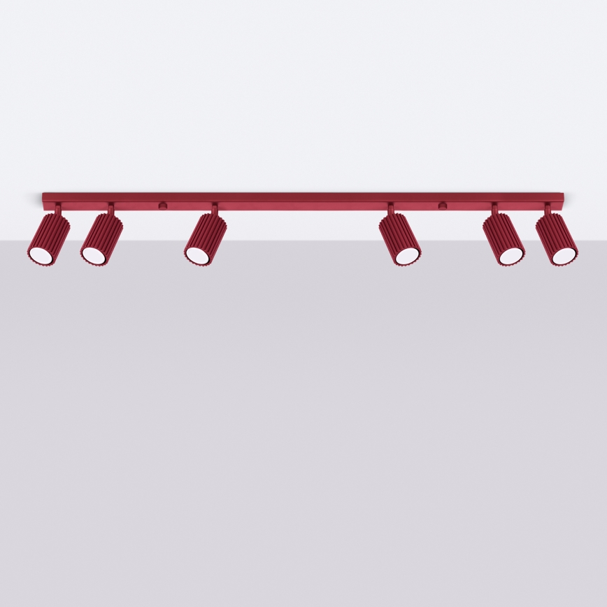 Brilagi - LED-spotlampe CRESTO 6xGU10/10W/230V bordeaux