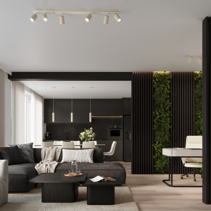 Brilagi - LED-spotlampe CRESTO 6xGU10/10W/230V cremefarvet