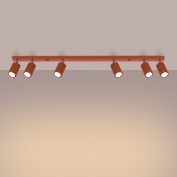 Brilagi - LED-spotlampe CRESTO 6xGU10/10W/230V rød