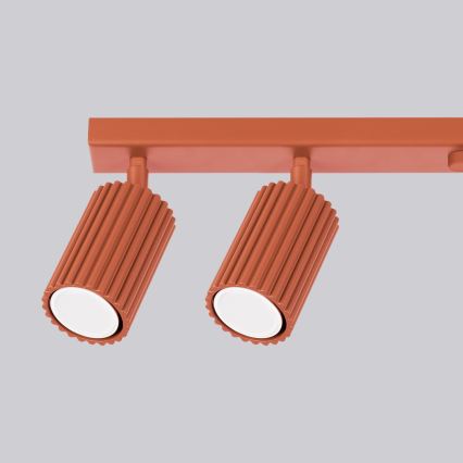 Brilagi - LED-spotlampe CRESTO 6xGU10/10W/230V rød