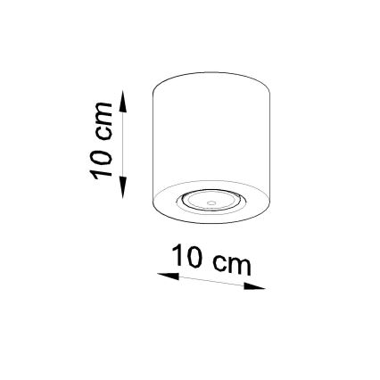 Brilagi -  LED spotlampe FRIDA 1xGU10/7W/230V beton