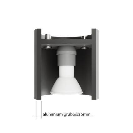 Brilagi -  LED spotlampe FRIDA 1xGU10/7W/230V grå