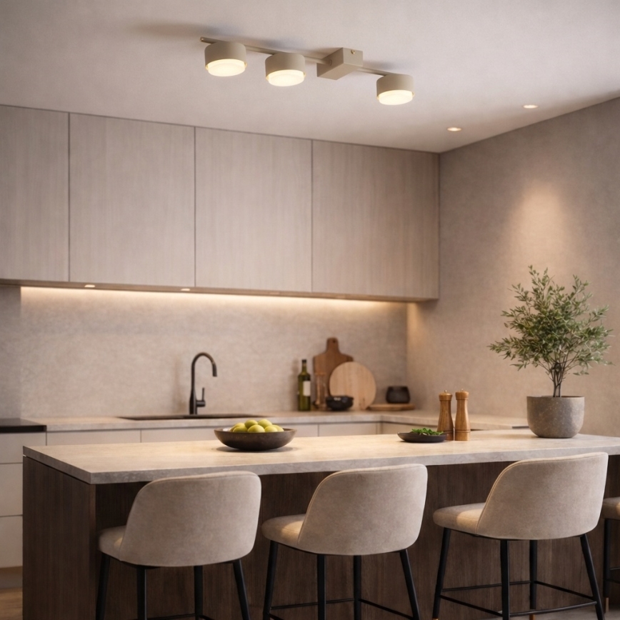 Brilagi - LED spotlampe MONO 3xGX53/30W/230V beige