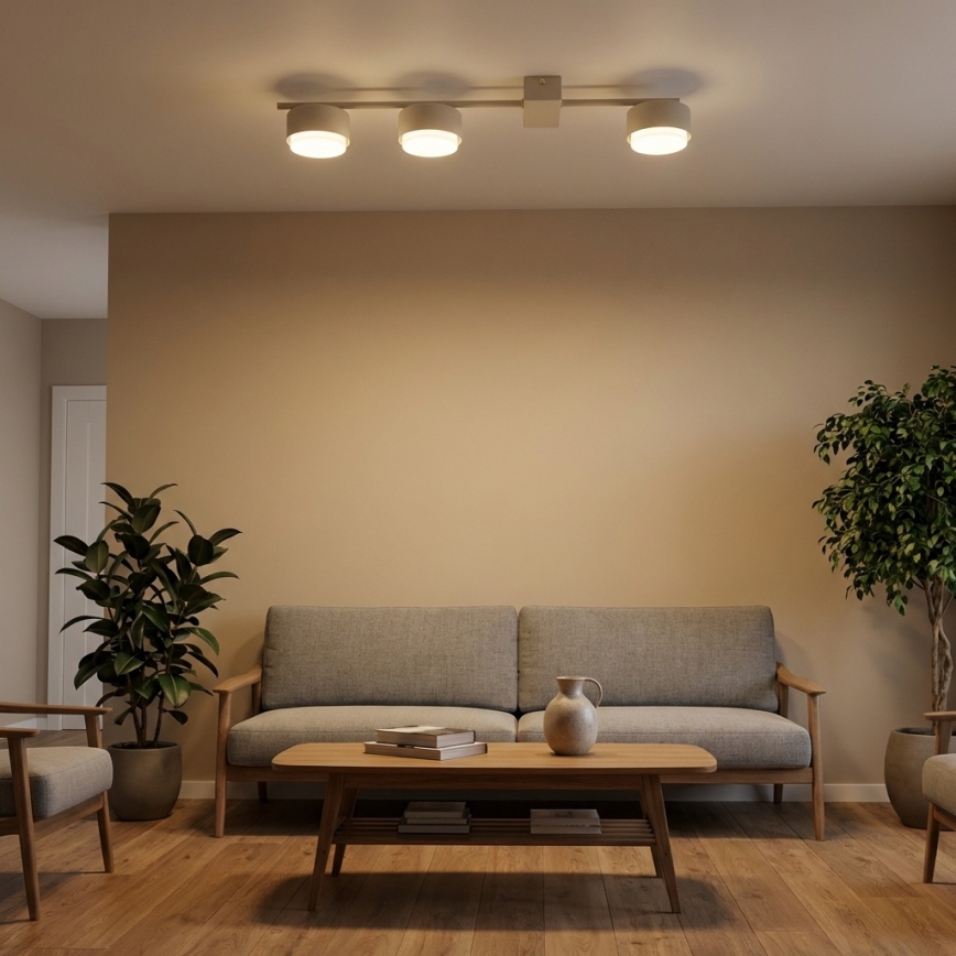 Brilagi - LED spotlampe MONO 3xGX53/30W/230V beige