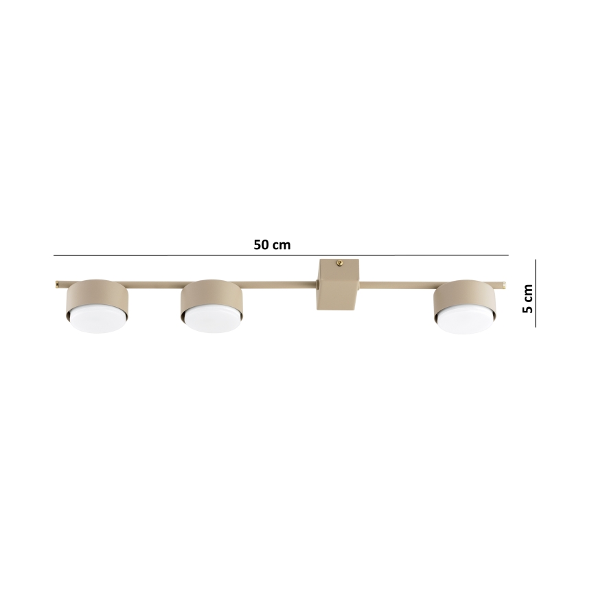 Brilagi - LED spotlampe MONO 3xGX53/30W/230V beige