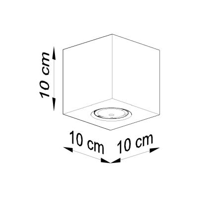 Brilagi -  LED spotlampe MURO 1xGU10/7W/230V beton