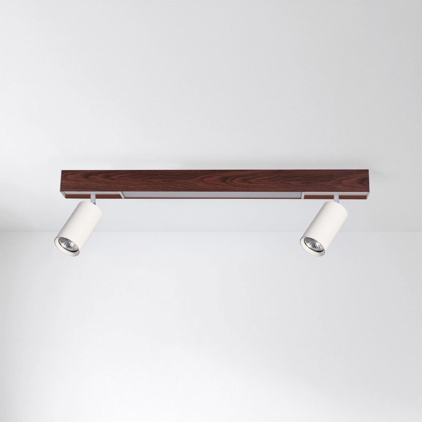 BRILAGI - LED-spotlampe SELE 2xGU10/30W/230V + LED/15W hvid/eg-dekor