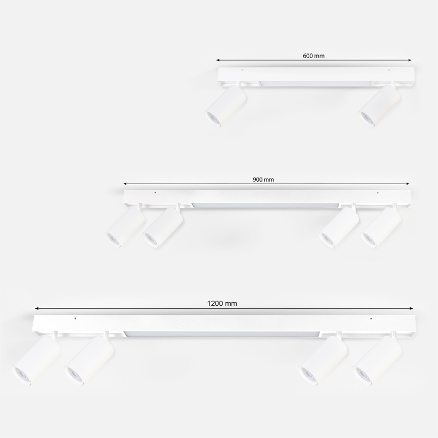 Brilagi - LED spotlampe SELE 2xGU10/30W/230V + LED/15W hvid