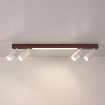 BRILAGI - LED-spotlampe SELE 4xGU10/30W/230V + LED/20W hvid/egedekor