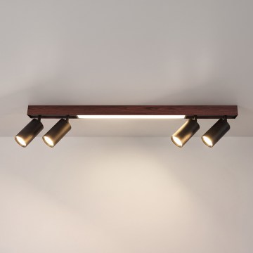 BRILAGI - LED spotlampe SELE 4xGU10/30W/230V + LED/20W sort/eg-dekor