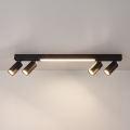 Brilagi - LED spotlampe SELE 4xGU10/30W/230V + LED/20W sort