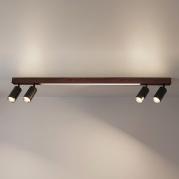 BRILAGI - LED spotlampe SELE 4xGU10/30W/230V + LED/25W sort/eg-dekor