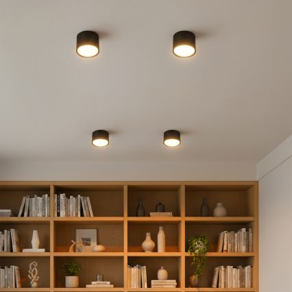 Brilagi - LED Spotlampe SMOOTH 1xGX53/15W/230V sort