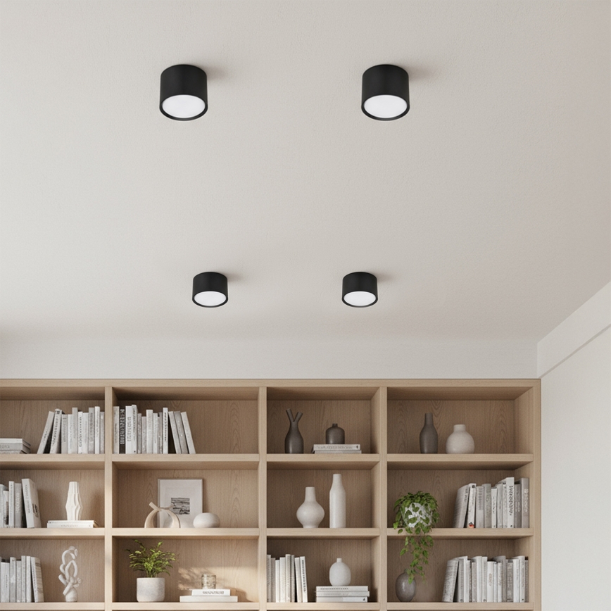 Brilagi - LED Spotlampe SMOOTH 1xGX53/15W/230V sort