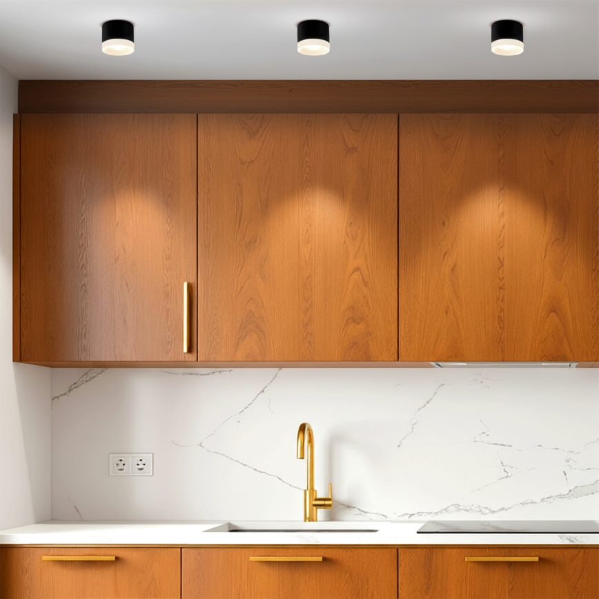 Brilagi - LED Spotlampe SMOOTH 1xGX53/15W/230V sort