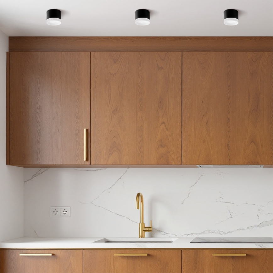 Brilagi - LED Spotlampe SMOOTH 1xGX53/15W/230V sort