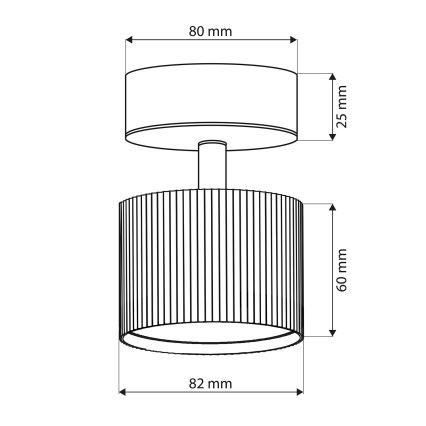 Brilagi - LED Spotlampe STRIPY 1xGX53/15W/230V hvid