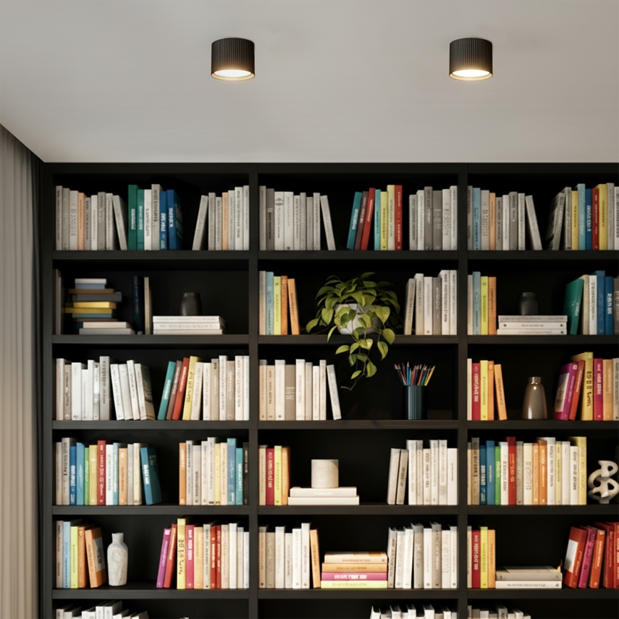 Brilagi - LED Spotlampe STRIPY 1xGX53/15W/230V sort