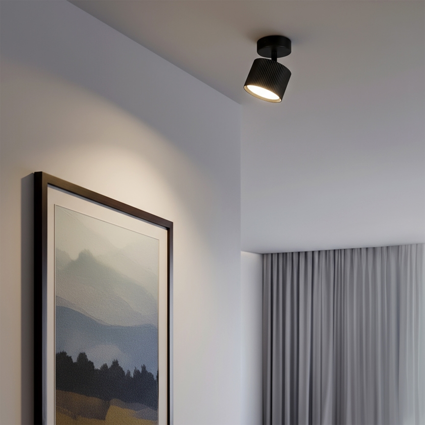 Brilagi - LED Spotlampe STRIPY 1xGX53/15W/230V sort