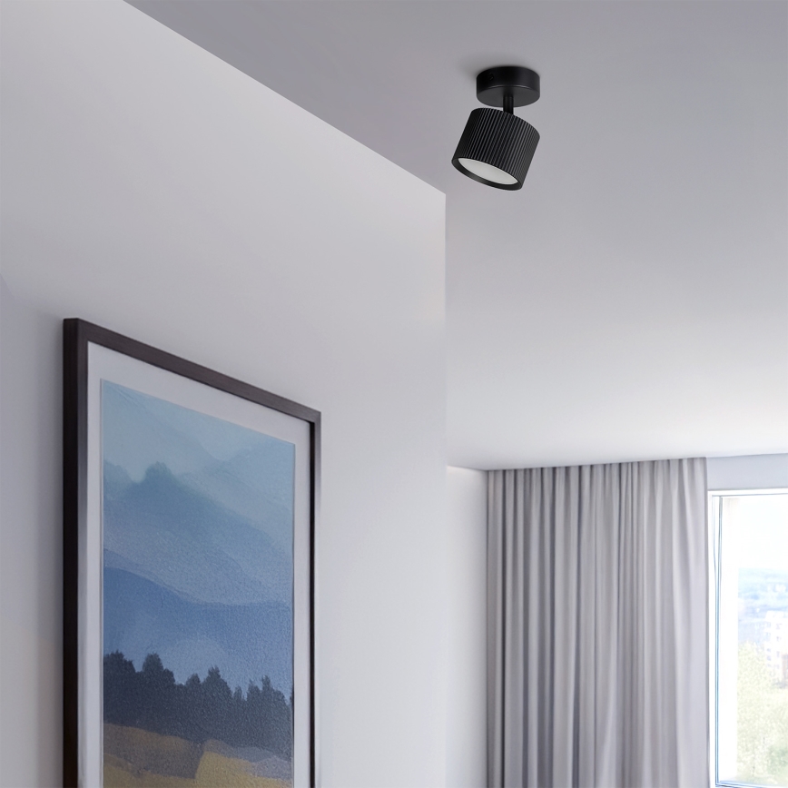 Brilagi - LED Spotlampe STRIPY 1xGX53/15W/230V sort