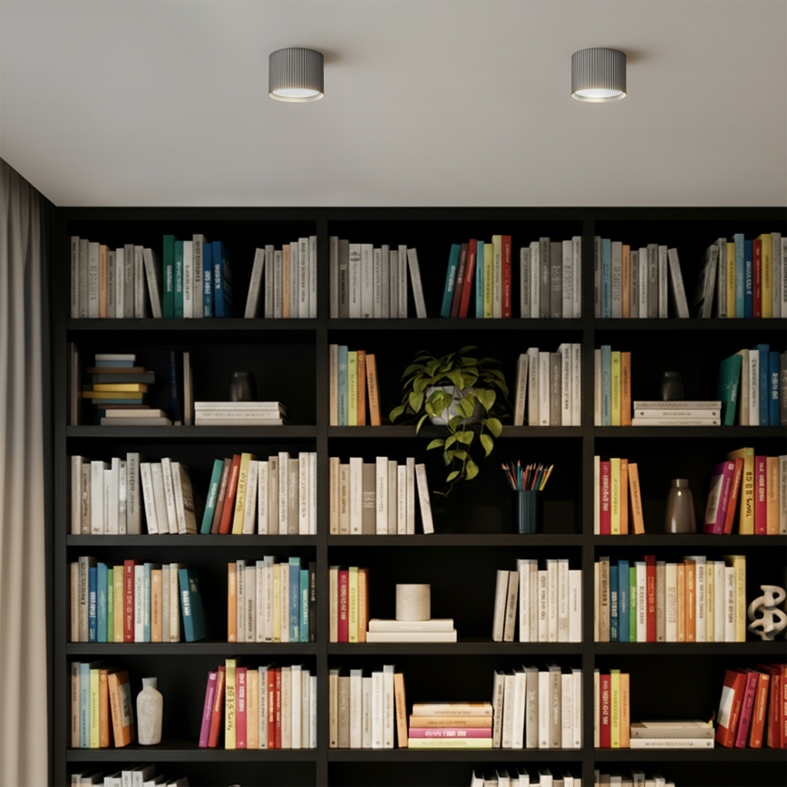 Brilagi - LED Spotlampe STRIPY 1xGX53/15W/230V sølv