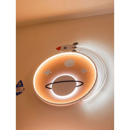 Brilagi -LED STARSHIP loftlampe til børneværelset LED/64W/230V 3000/4500K gul