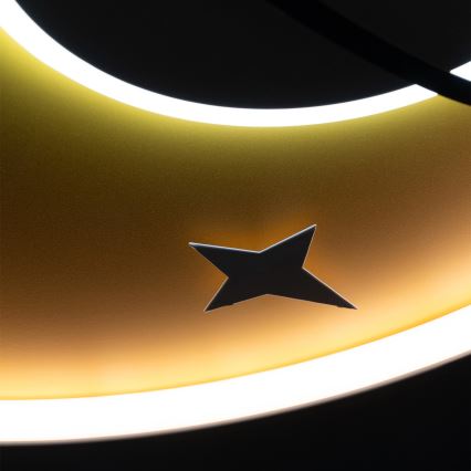 Brilagi -LED STARSHIP loftlampe til børneværelset LED/64W/230V 3000/4500K gul