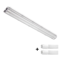 Brilagi - LED teknisk støvtæt lysstofrørsarmatur OPTIMA T8 2xG13/18W/230V 6500K IP65 128 cm
