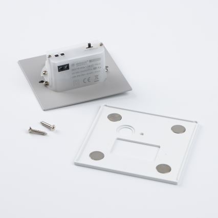 Brilagi - LED trappearmatur med bevægelses- og skumringssensor JACK LED/1,5W/230V 3000/4000/6500K hvid