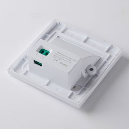 Brilagi - LED trappearmatur med sensor STEP LIGHT LED/1,5W/230V IP44 hvid