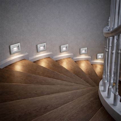 Brilagi - LED trappearmatur STEP LIGHT LED/1,5W/230V IP44 antracit