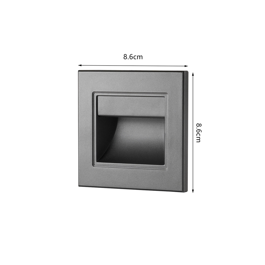 Brilagi - LED trappearmatur STEP LIGHT LED/1,5W/230V IP44 antracit